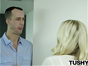 TUSHY Bosses wifey Karla Kush first-ever Time ass fucking With the Office secretary
