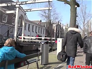 Amsterdam escort inhales customer